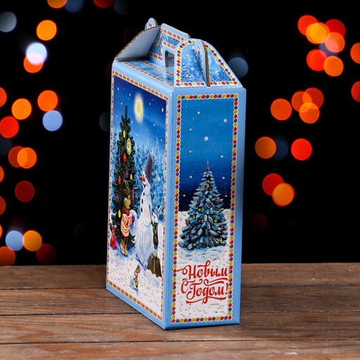 Цена за 5 шт. Подарочная коробка Праздник к нам приходит 16,8 х 7 х 25 см - Simaland фото 4