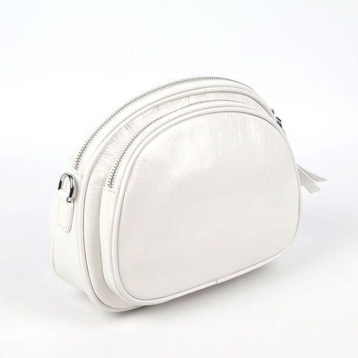 Женская кожаная овальная сумка кросс-боди 0103-3 - Cidirro фото 4