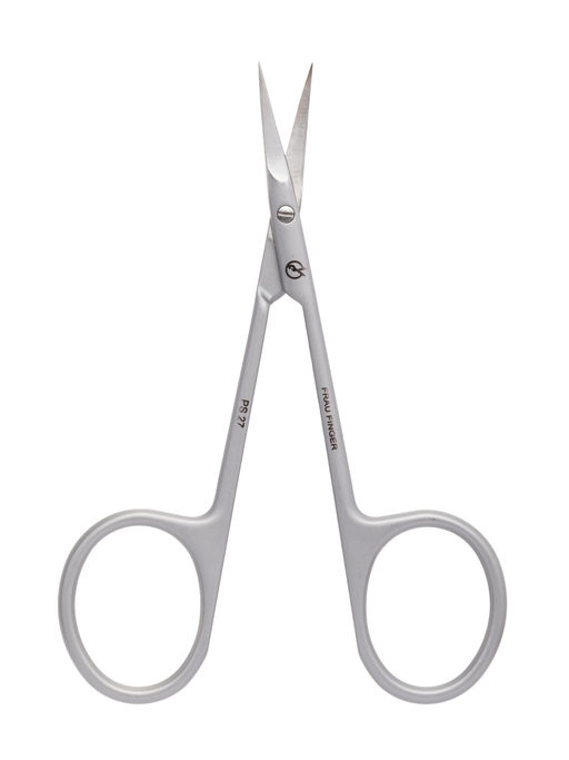 Frau Finger Ножницы маникюрные для кутикулы изогнутые / Premium PS 27, матовые, ручная заточка, 10 см