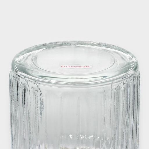 Банка стеклянная для хранения сыпучих продуктов Доляна «Варенье», 250 мл, 8×13 см, с керамической крышкой