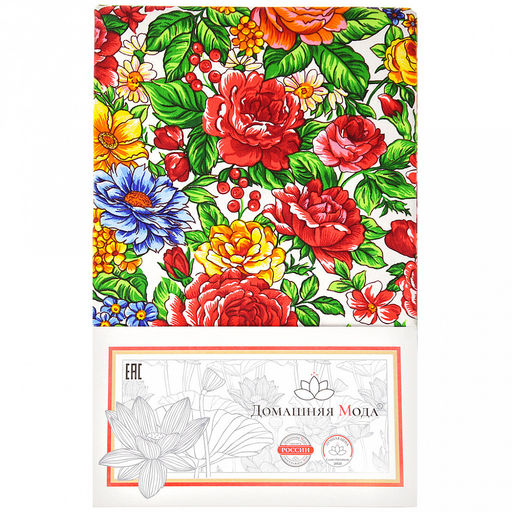 Скатерть-дорожка на стол 50х148см "Паулина", хлопок "Премиум" 236г/м2, "Домашняя мода" (Россия)