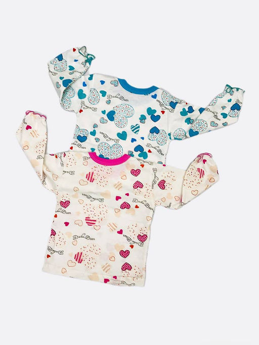 (Уп. 2 шт) Джемперы супрем для девочек, арт.C-JM029(2)-SU, голубой и розовый - Мамин малыш фото 3