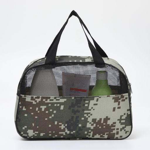 Косметичка на молнии, цвет зелёный/бежевый - Simaland фото 12