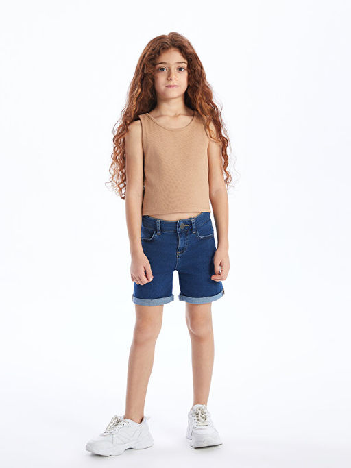 Bisiklet Yaka Basic K?z ?ocuk Atlet - Waikiki фото 3