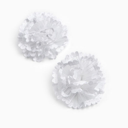 Бант для волос на резинке школьный, белый, 2 штуки, 7 см, Минни Маус