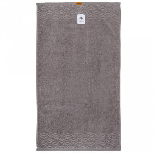 Полотенце махровое "Волна" 50х90см, хлопок 100%, серый (Китай)