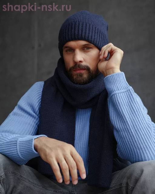 M 473 F 473 Комплект мужской флис (колпак+шарф)