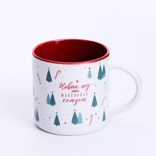 Кружка керамическая, новогодняя «Маленькая сказка», 380 мл