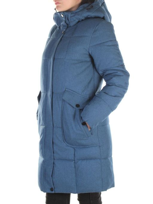 350 BLUE Пальто женское зимнее (200 гр. холлофайбера) - Fashion фото 5
