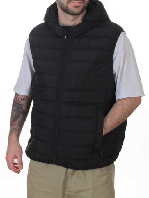 M4001L BLACK Жилет утепленный мужской (130 гр. холлофайбер) - Fashion фото 3