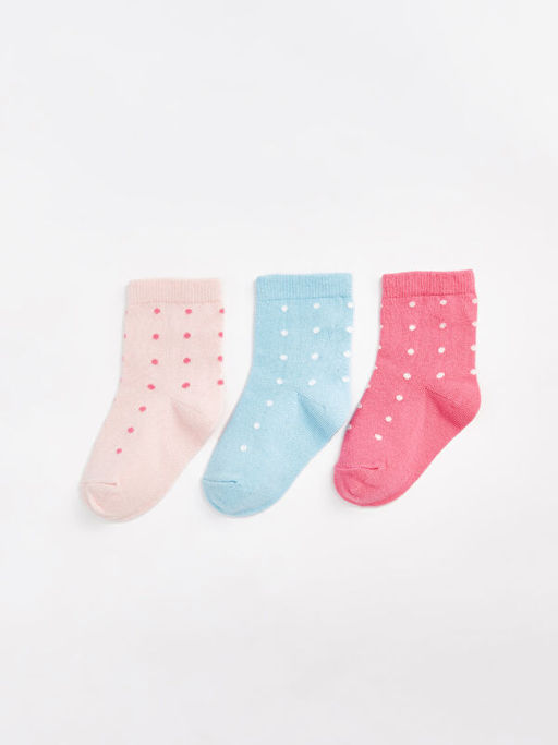 Nak??l? K?z Bebek Soket ?orap 3l? - Waikiki фото 2