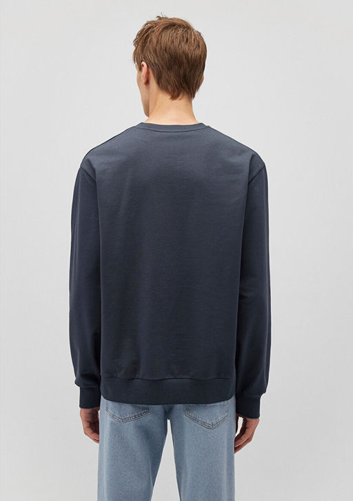 Lacivert Sweatshirt - Mavi фото 4