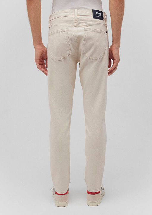 Milan Classic Denim Ekru Jean Pantolon - Mavi фото 4