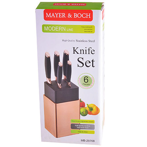 29768 Набор ножей 5пр + подставка MВ (х6) - Mayer&boch фото 2