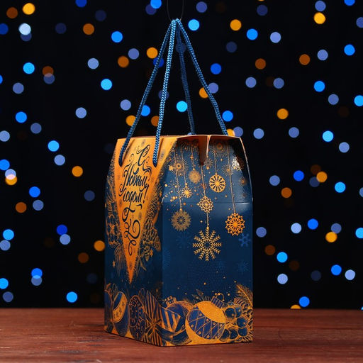 Цена за 5 шт. Подарочная коробка Новогодняя 14 х 9 х 20 см - Simaland фото 4