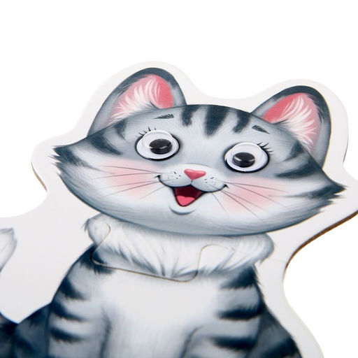 Цена за 4 шт. Макси - пазлы с глазками «Животные фермы», 4 пазла, 8 деталей