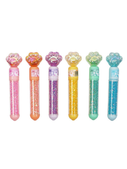 Набор маркеров-текстовыделителей Лапки блеск, 3 штуки, 3 цвета