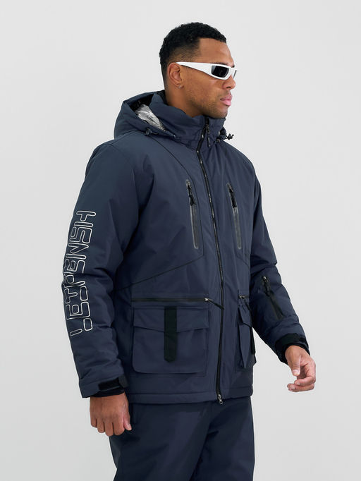 Горнолыжный костюм мужской зимний темно-серого цвета 394TC - Leifensh фото 16