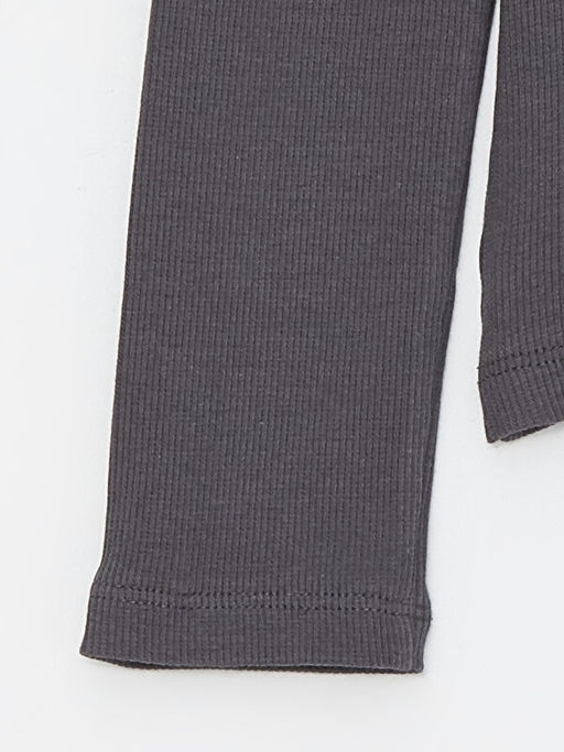 Bisiklet Yaka Basic Uzun Kollu K?z ?ocuk Ti??rt - Waikiki фото 3