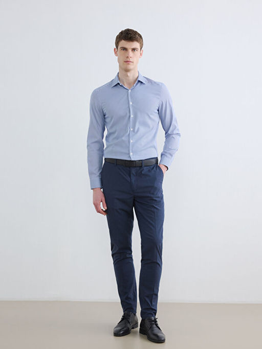 Рубашка мужская Slim Fit полосатая