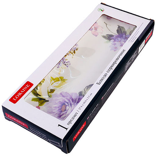 60245 Блюдо сервировочное 28х10,6х3см Очарование доломит LR (х24) - Mayer&boch фото 6