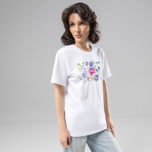 Футболка из 100% хлопка Великолепна уже утром (beautiful flowers) - Charutti фото 2