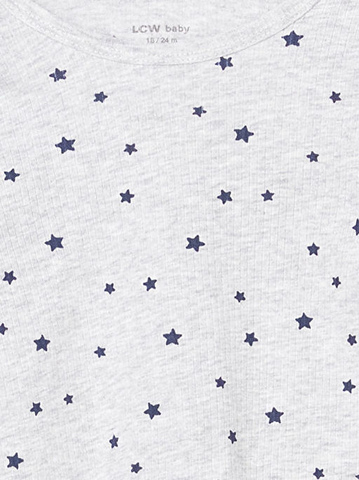 Bask?l? Erkek ?ocuk Pijama Tak?m?