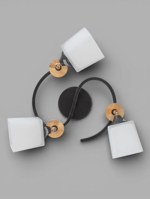 Люстра XA1634B/3, 3×60 Вт, E27, чёрная