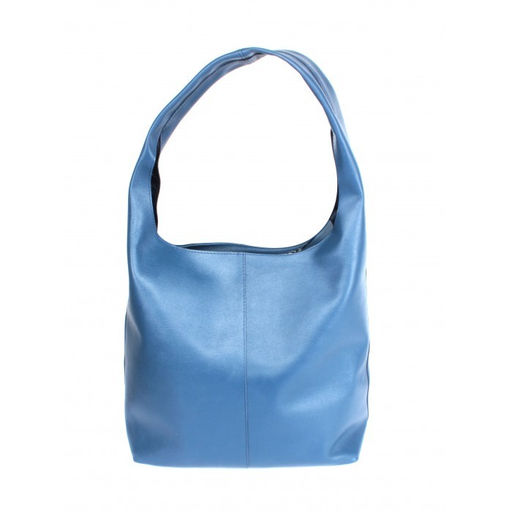 Сумка женская натуральная кожа Croco-870, 1 отд/плеч рем, синий бергамо (47) 264724 - Adelia фото 2