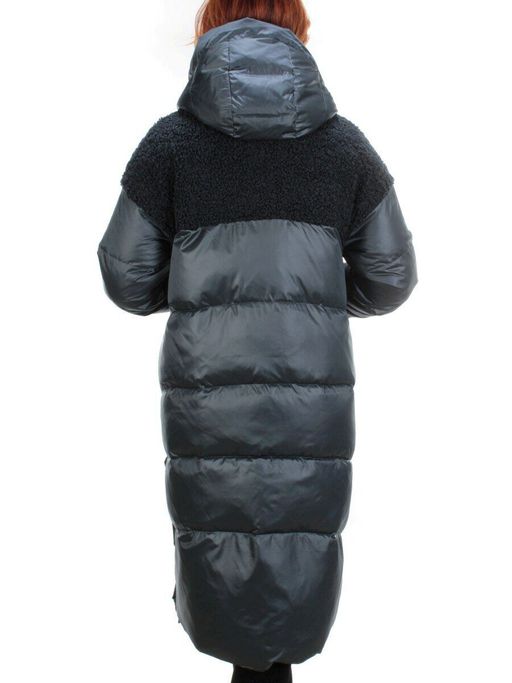 Y21636 DK. GRAY Пальто женское зимнее MEIYEE (200 гр. холлофайбера) - Fashion фото 5