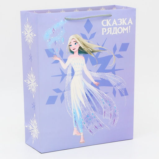 Пакет подарочный, 31 х 40 х 11,5 см Сказка рядом, Холодное сердце - Disney фото 3