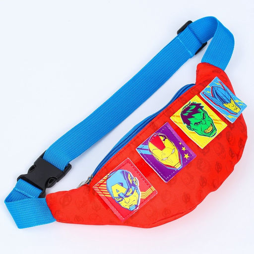 Сумка поясная детская для мальчика, 25×6×13 см, Мстители