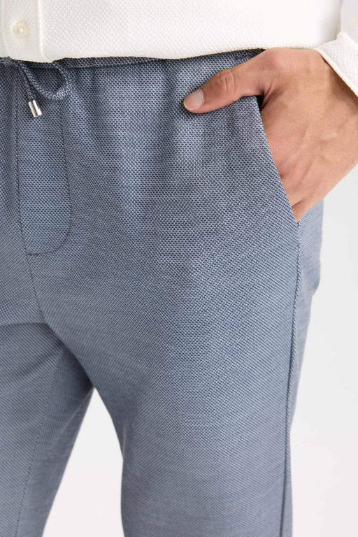 Двойные габардиновые брюки-джоггеры с карманами и эластичной резинкой на талии - Defacto фото 5