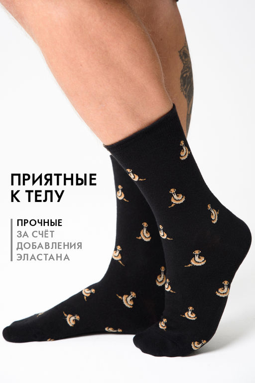 Носки мужские Черная мамба комплект 2 пары - Berchelli фото 3