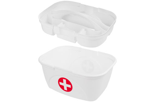 Контейнер 32*25*18,5 см Аптечка с крышкой с 2-мя защелками +вкладыш (бело-красн)(650) - Elan gallery фото 13