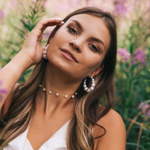 Серьги-кольца Жемчуг большие, цвет белый в серебре, d= 5 см - Queen fair фото 2