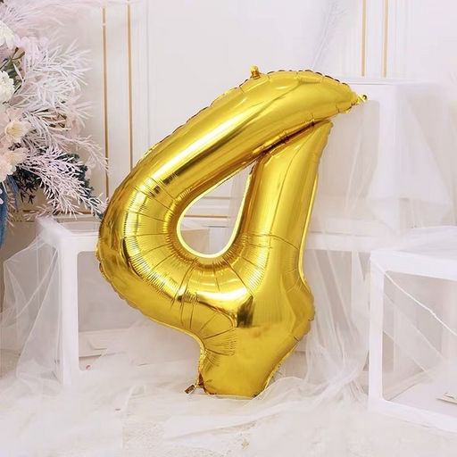 Воздушный шар фольгированный 40" «Цифра 4»