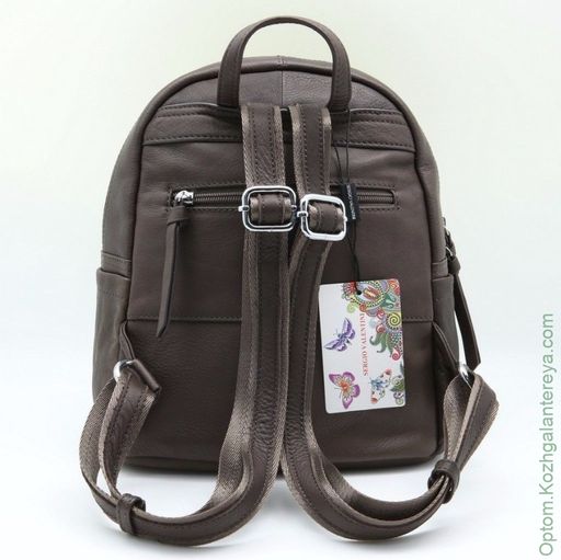 Женский кожаный рюкзак Sergio Valentini СА 2705/В коричневый - Cidirro фото 3