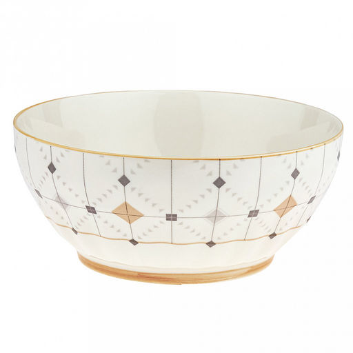 "Алдан" Салатник фарфоровый 1,65л, д20,3х8,8см, с деколью, отводка (Китай)