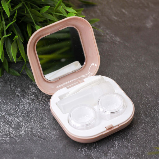 Контейнер для линз Smooth, pink
