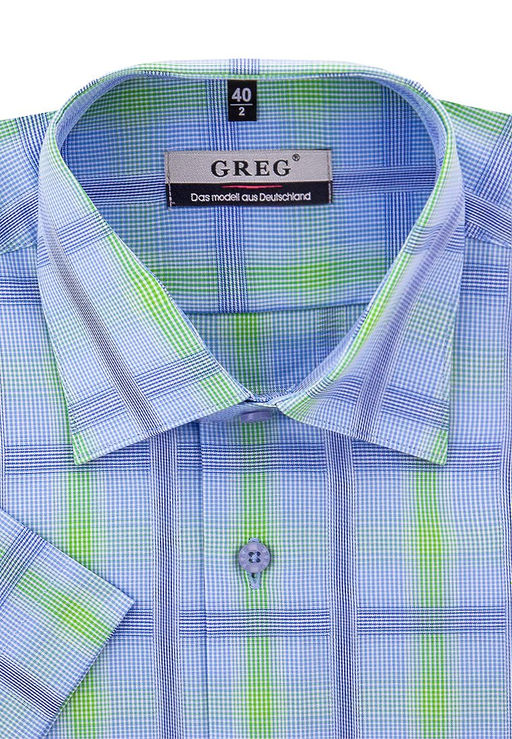 Сорочка мужская короткий рукав GREG 245/301/53/Z