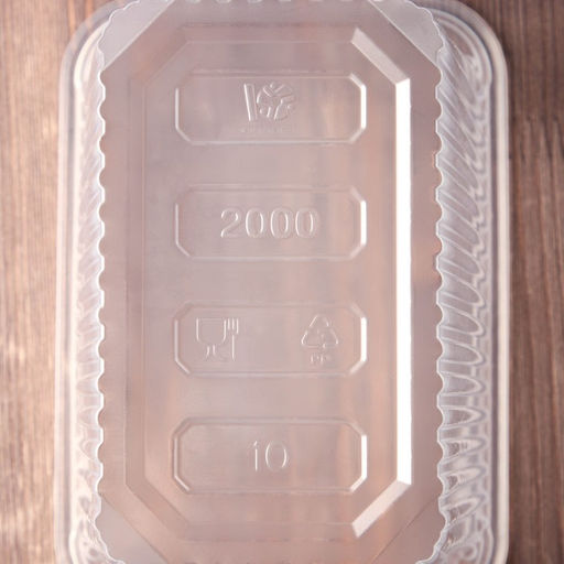 Цена за 100 шт. Контейнер одноразовый «Юпласт», пластик, 2 л, 18.6×13.2×13 см, прозрачный