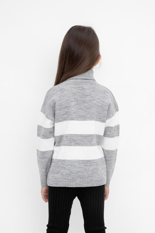 Crockid _ КВ 30134/ш/св.серый меланж джемпер для дев фото 3