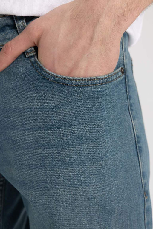 Pedro Slim Fit Джинсовые брюки узкого кроя с нормальной талией и узкими штанинами - Defacto фото 5