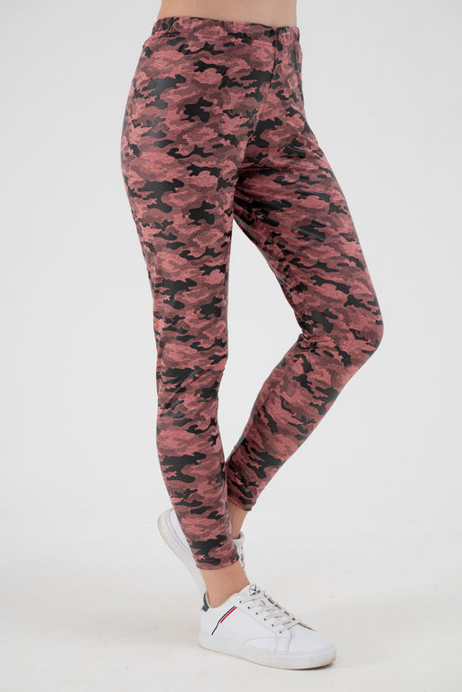 Легинсы женские из вискозы Fitness коралловый макси