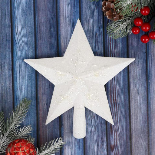 Цена за 2 шт. Звезда на ёлку (верхушка), мерцание граней, 18.520 см - Зимнее волшебство фото 2