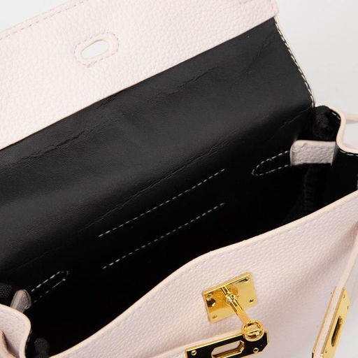 Сумка-мессенджер на клапане, длинный ремень, цвет светло-розовый - Simaland фото 3