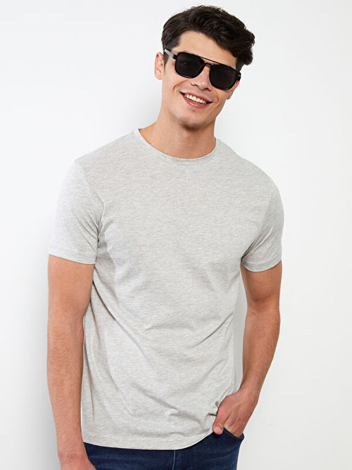 Bisiklet Yaka Penye Erkek Ti??rt