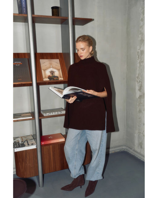 Кейп THE VERY 2439 ежевика  фото 12