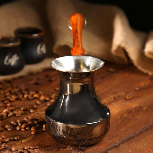 Турка для кофе, 390 мл, цельная, медь